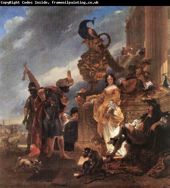 BERCHEM, Nicolaes Merchant Receiving a Moor in the Harbour